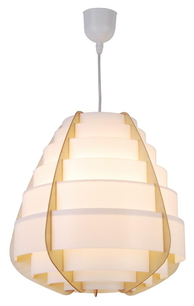Lampa wisząca żółto-biała NAGOJA 1xE27x40W wym: 145x37x37 cm Candellux