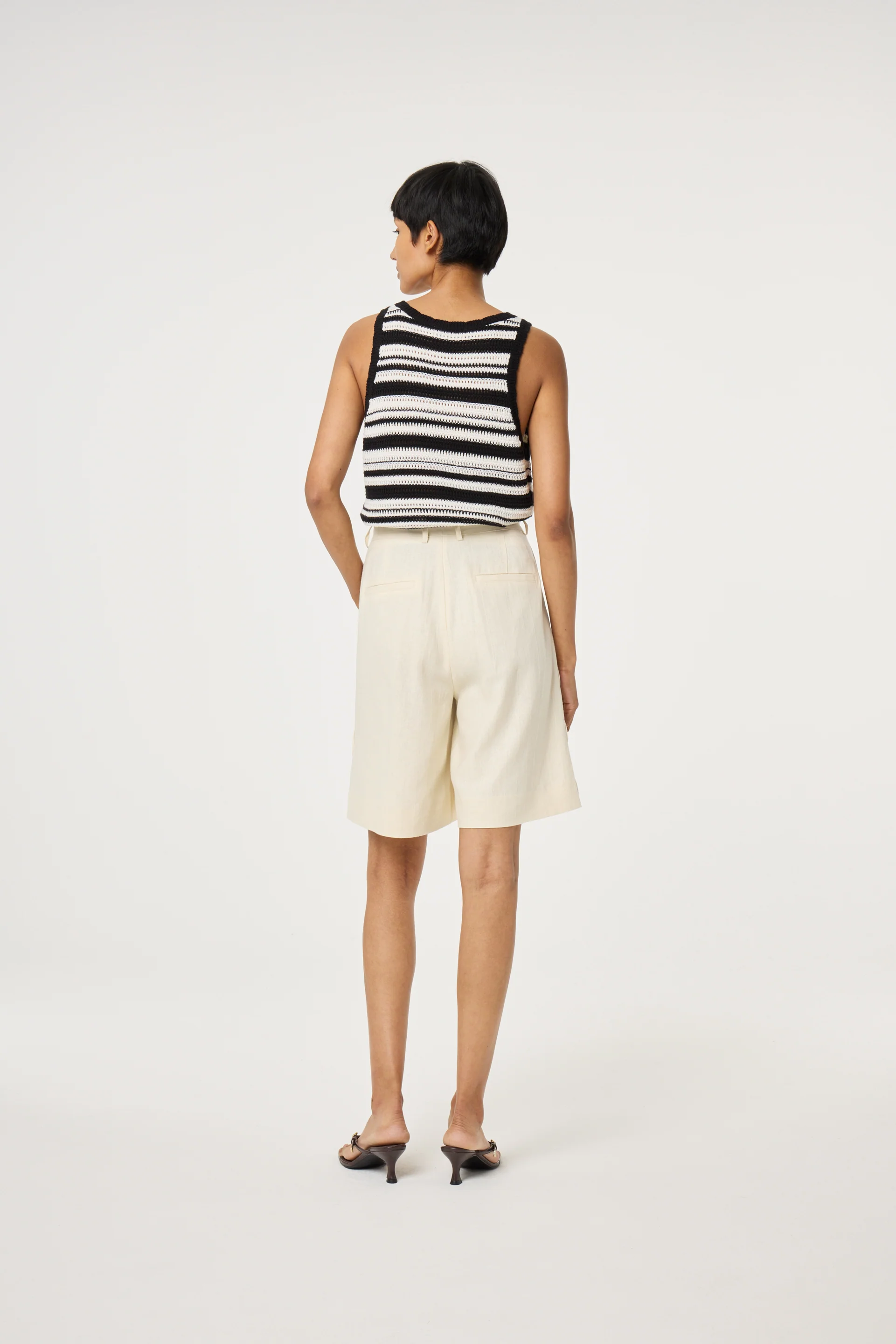 Paulina Top | Cosy White/Black