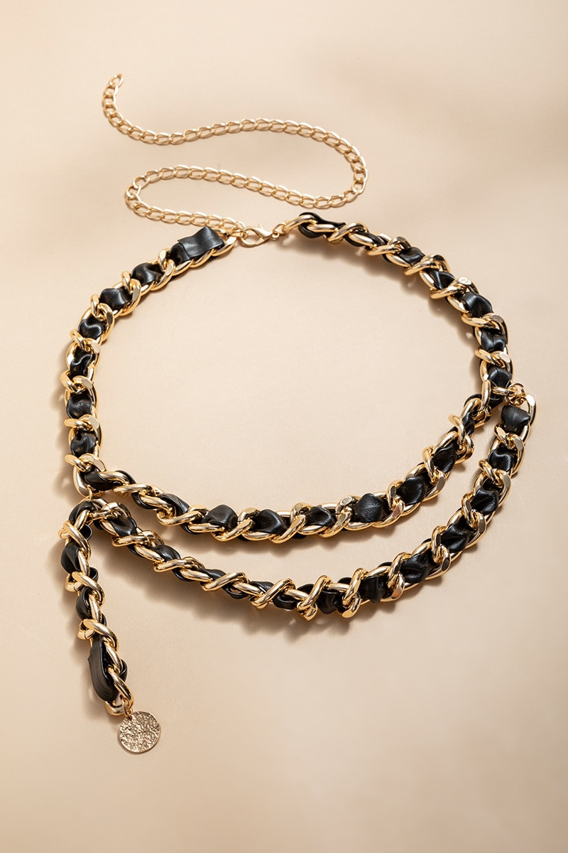 Beth Vegan Leather Chain Belt