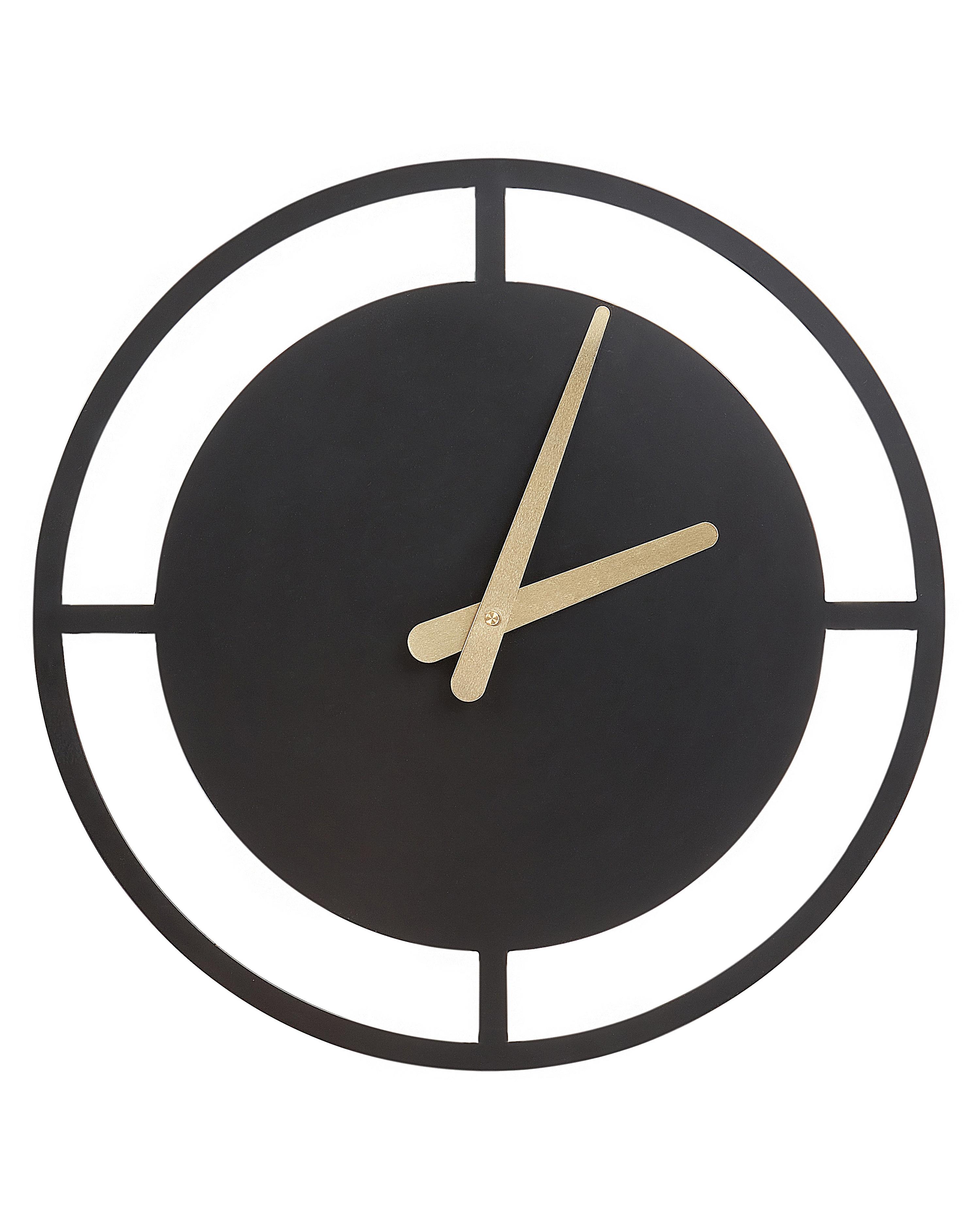 Wall Clock TRIENT 40 cm Metal Black