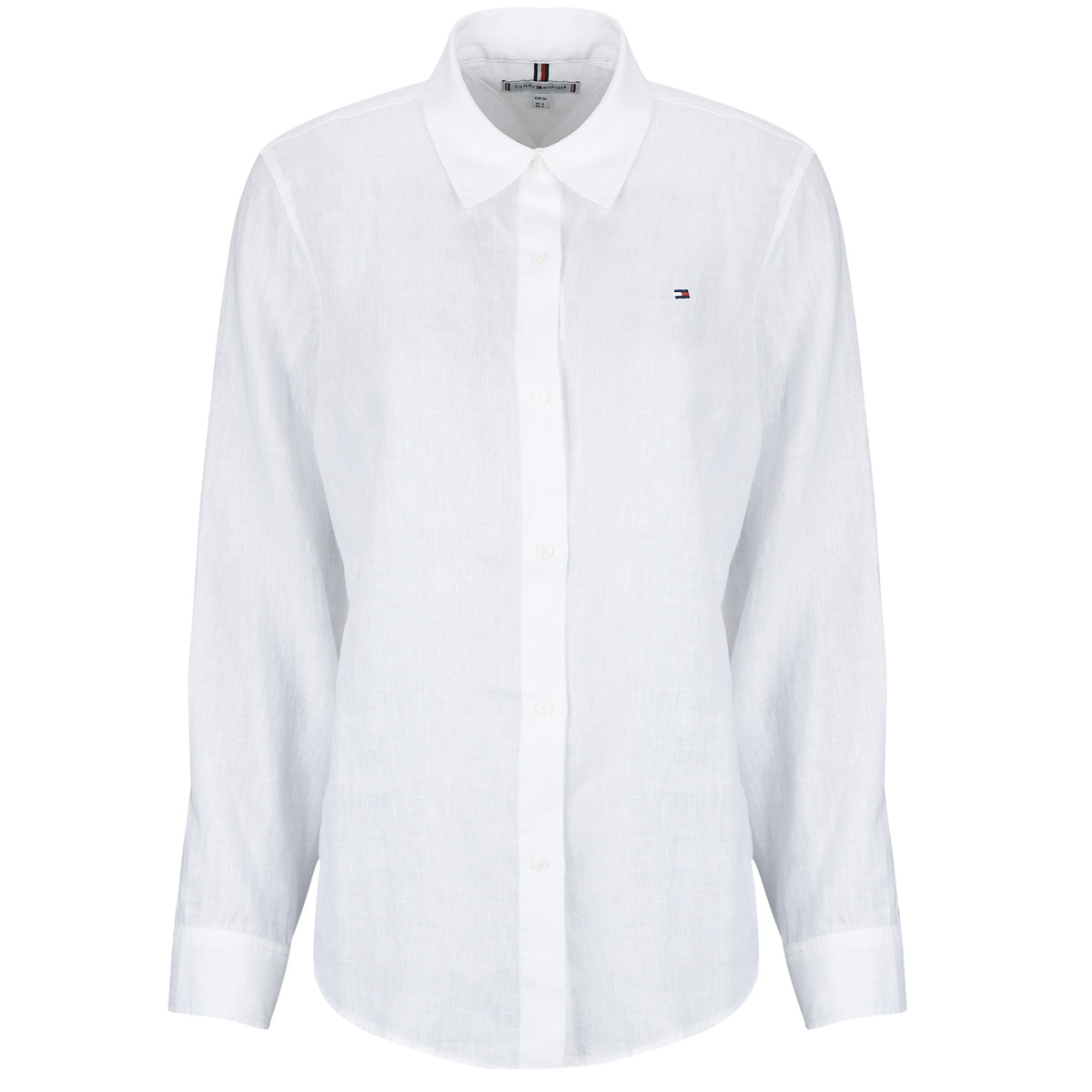 Tommy Hilfiger - ESS LINEN RELAXED LS SHIRT - White