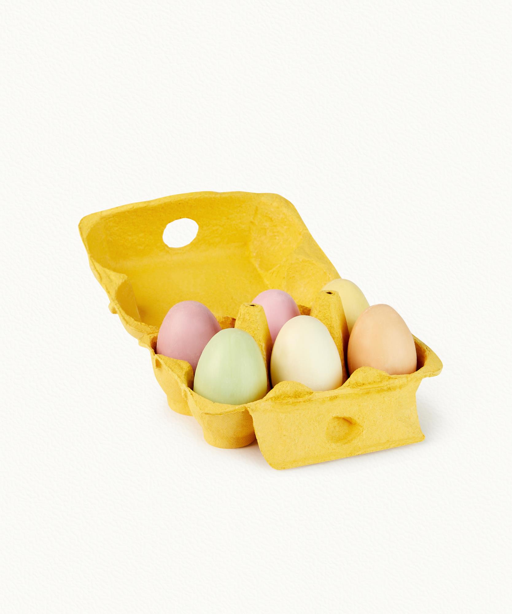 Savons en forme d'oeuf - Boite de 6 x 50 g