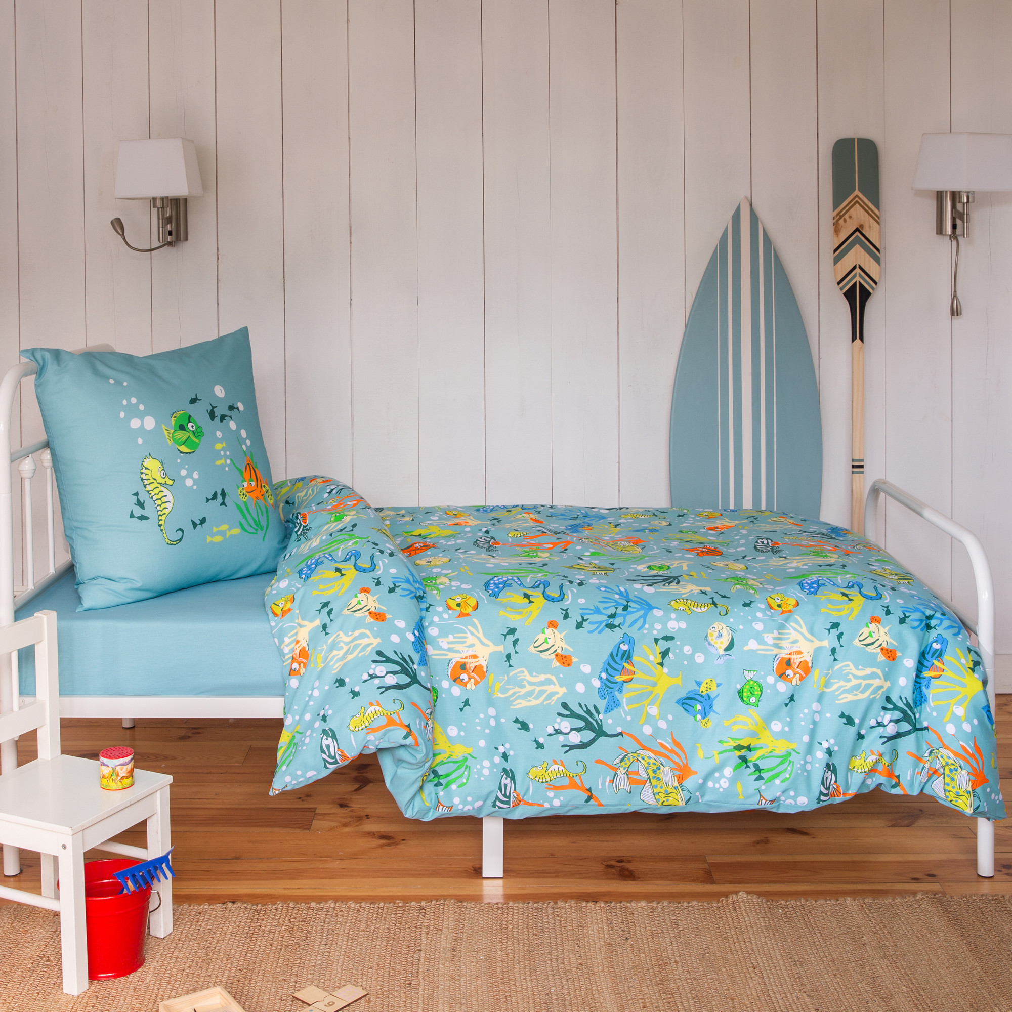 Drap-housseLa récré sous-marine