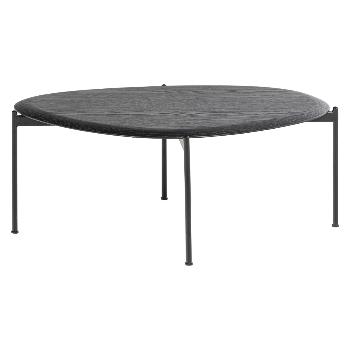 WOOOD salontafel Kota - MDF/Fineer - Zwart - 36x92x68