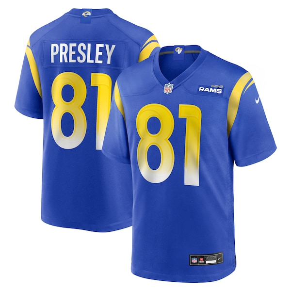 Brennan Presley Los Angeles Rams Nike Team Game Jersey -  Royal