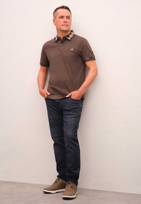 Mens Brown Plain Casual Dad Trainer
