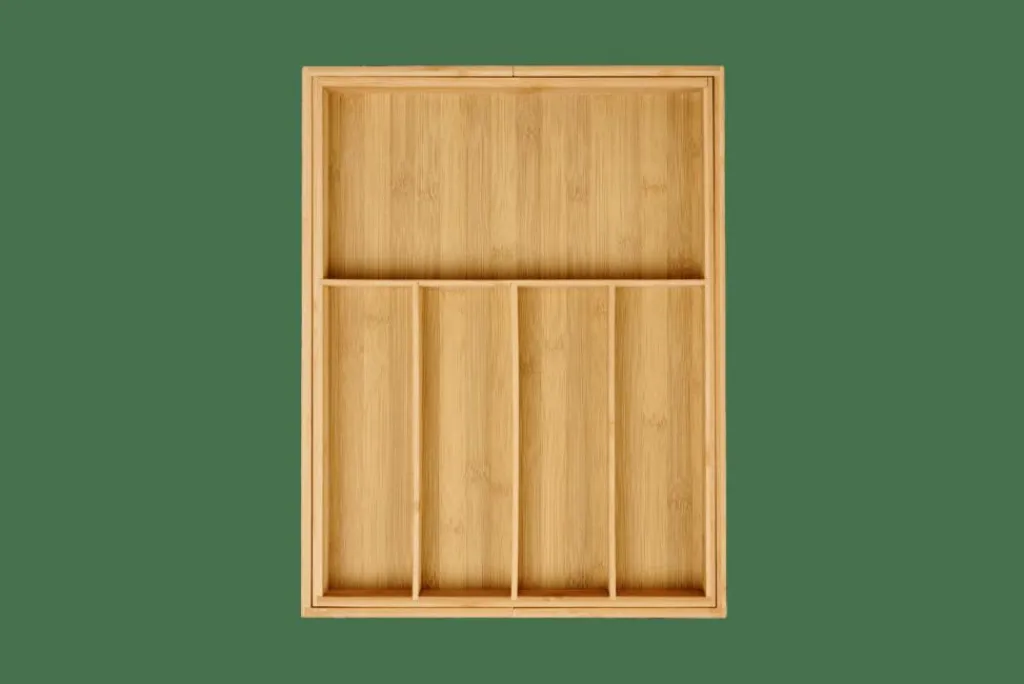Paniers Tiroirs^CASA BAMBOO Organisateur Tiroir Escamotable Naturel
