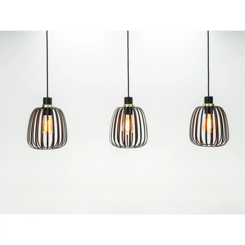 EGLO Pocicas Hanglamp - E27 - 106 cm - Zwart/Goud