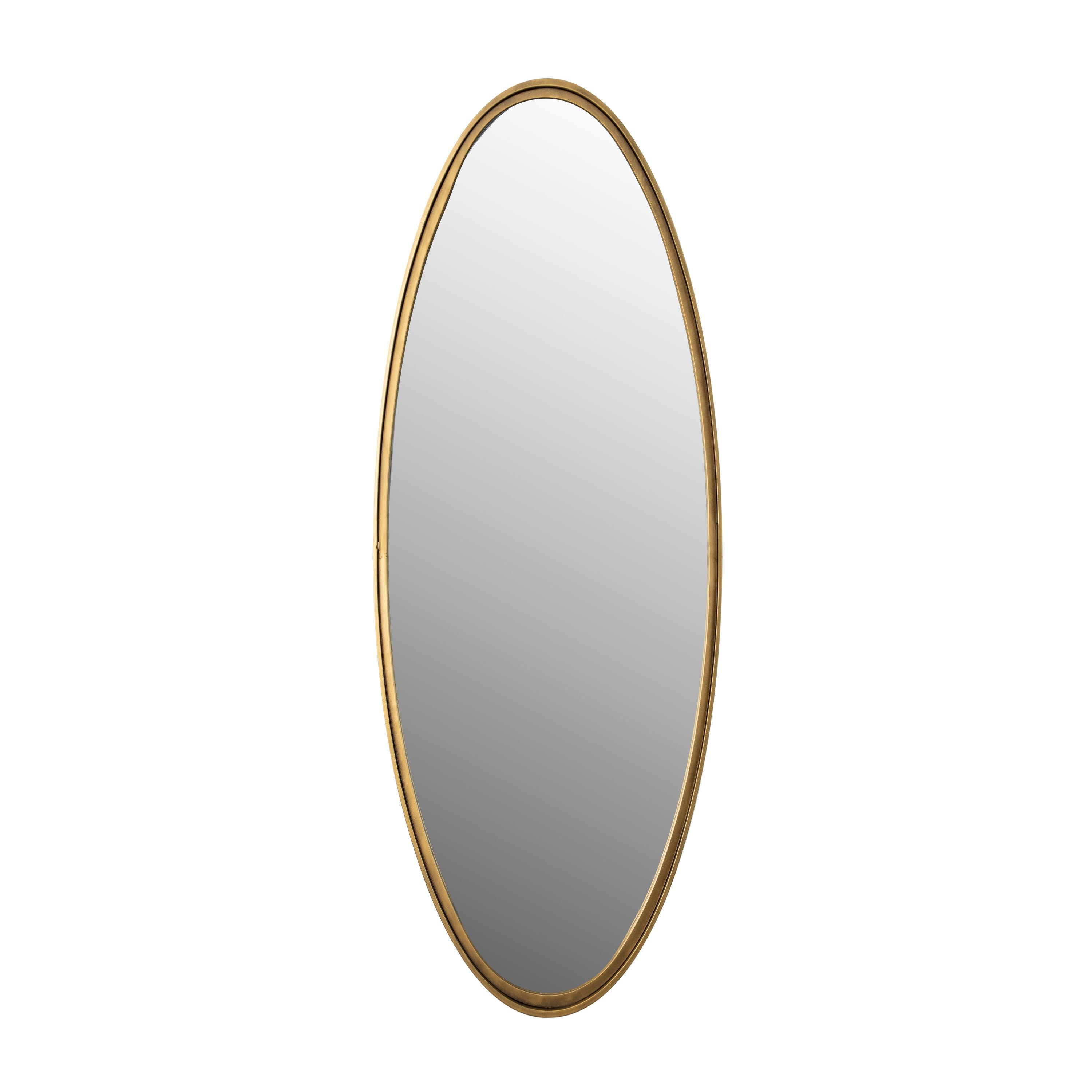 Housecraft Living Matz Spiegel/ Wandspiegel Ovaal 60x160 cm Metaal Goud