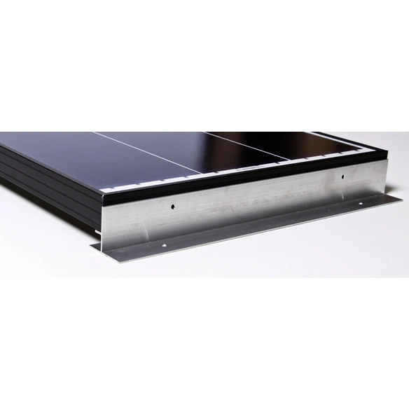 Solarmodul-Halterung, silberfarben, Aluminium
