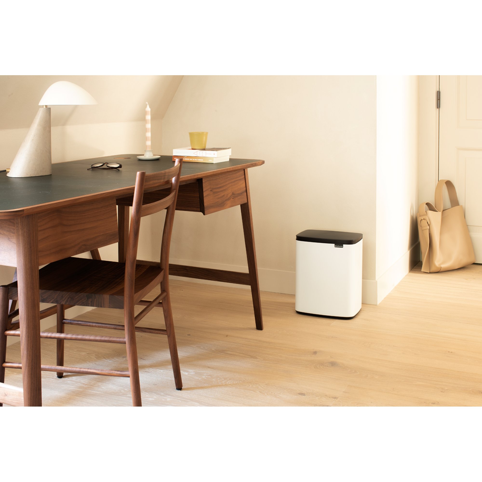 Brabantia Bo Afvalemmer, 12 liter - White
