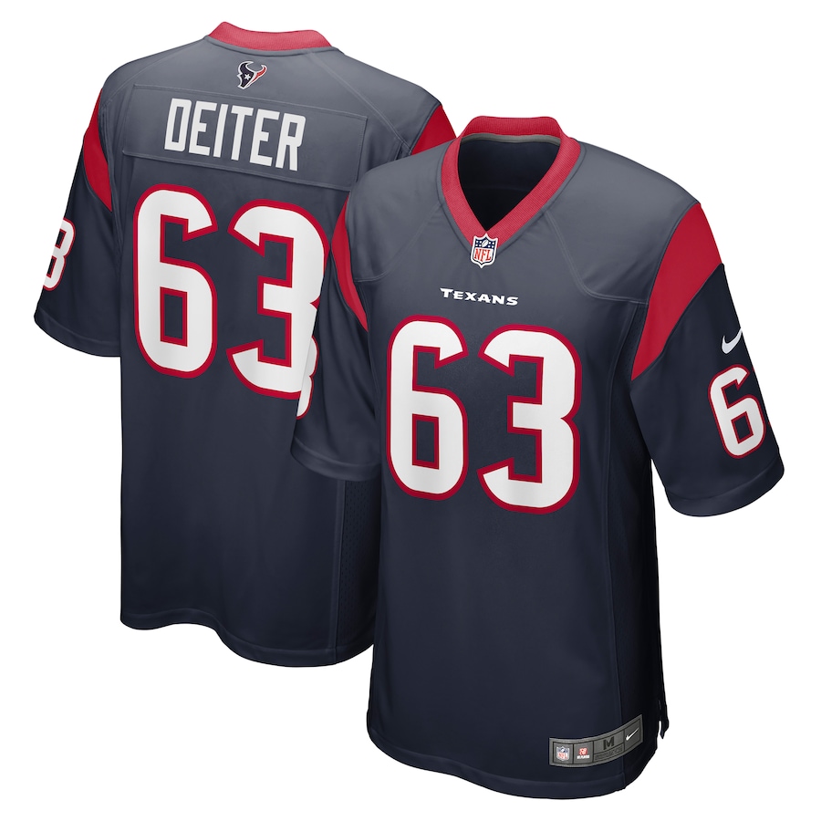 Michael Deiter Houston Texans Nike Team Game Jersey - Navy