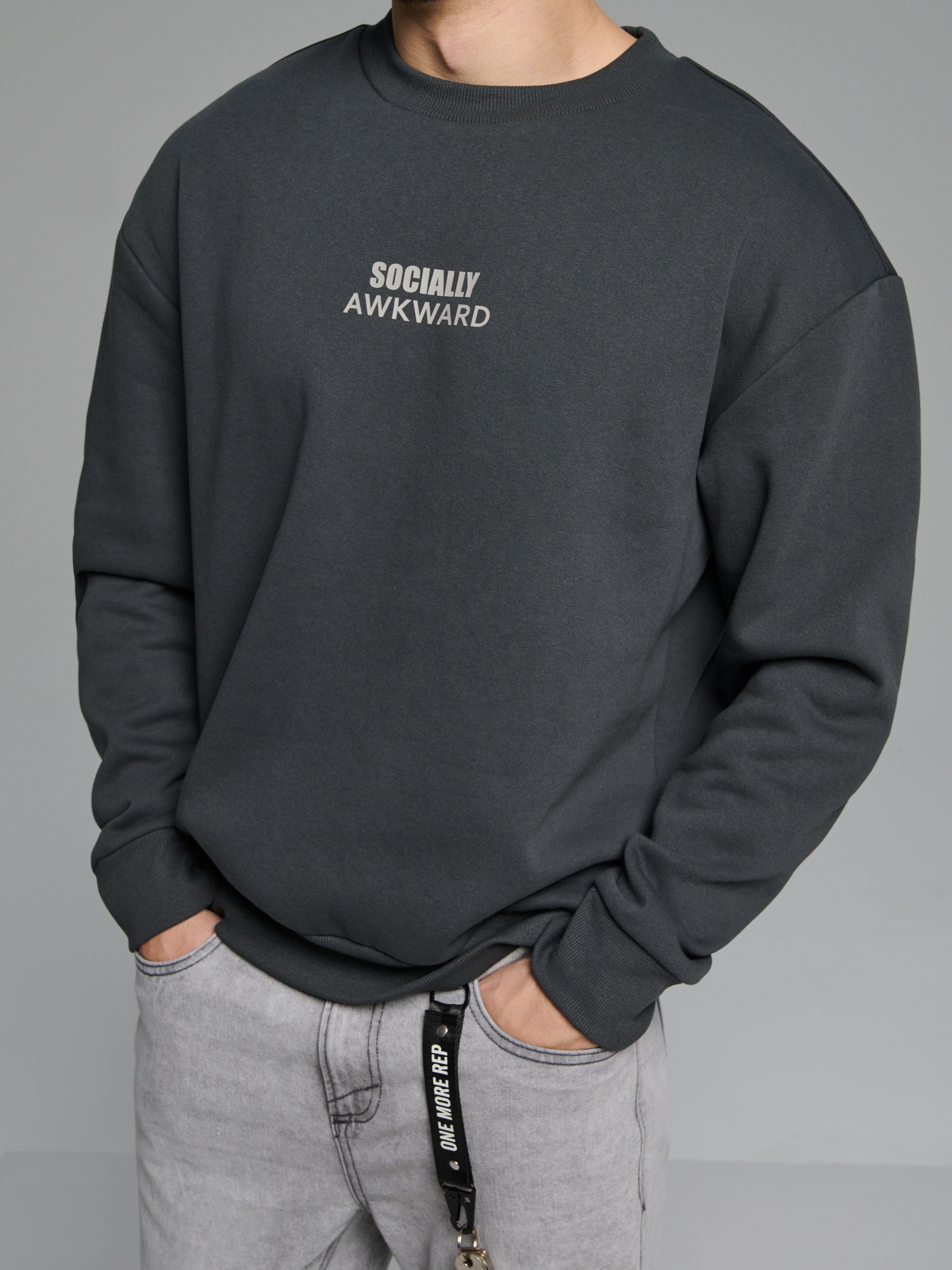 Bluza crewneck z nadrukiem