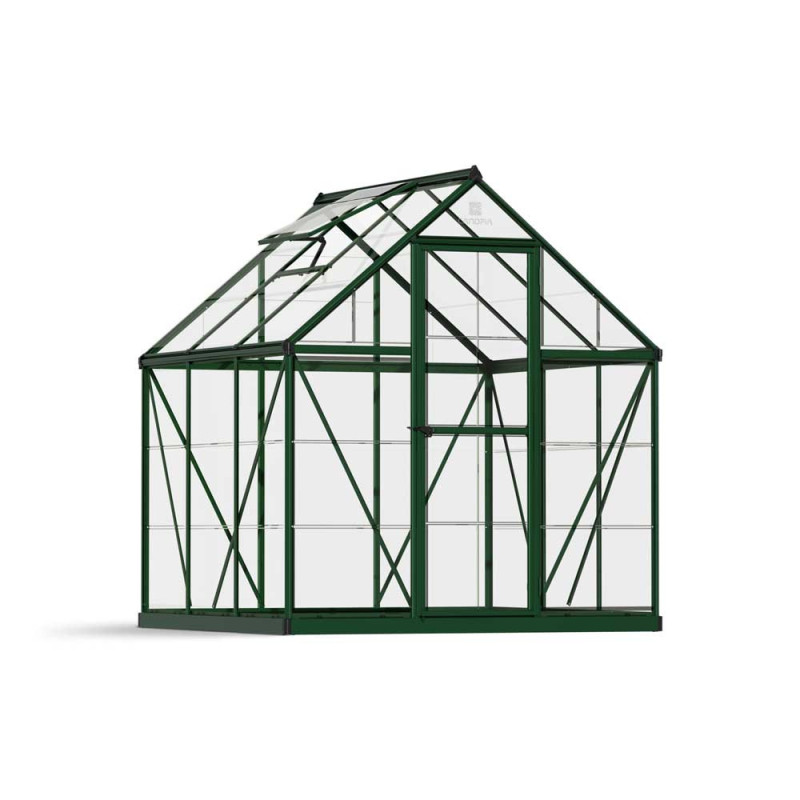 Serre en polycarbonate Harmony verte 3,3 m² CANOPIA