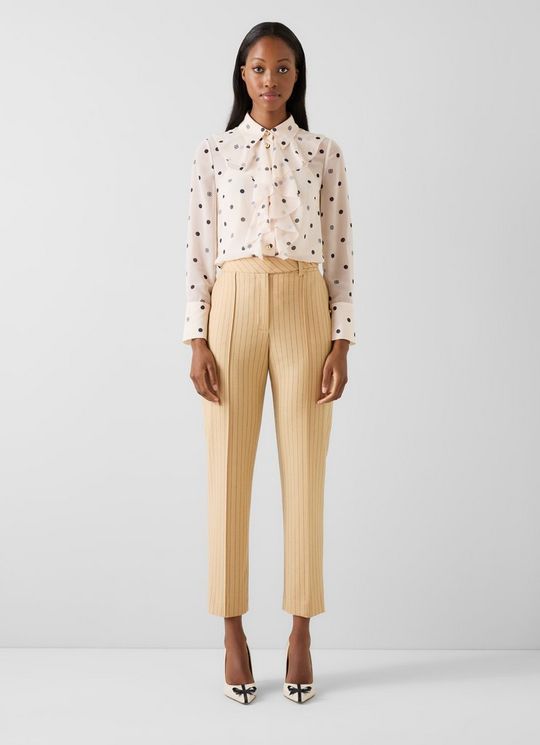 Winnie Camel Multi Wool Trouser