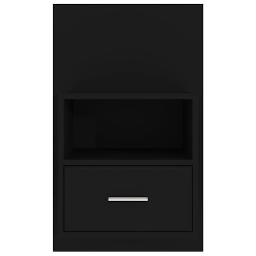 NNEVL Wall-mounted Bedside Cabinet Black