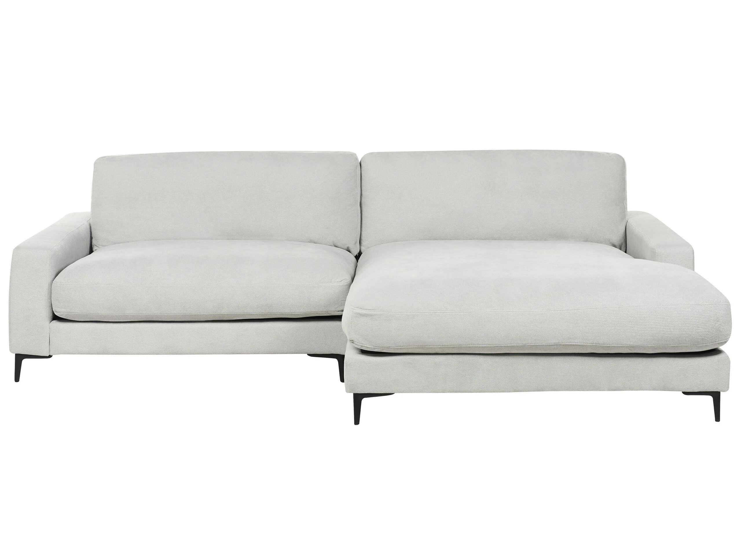 Sofa narożna szenila lewostronna jasnoszara