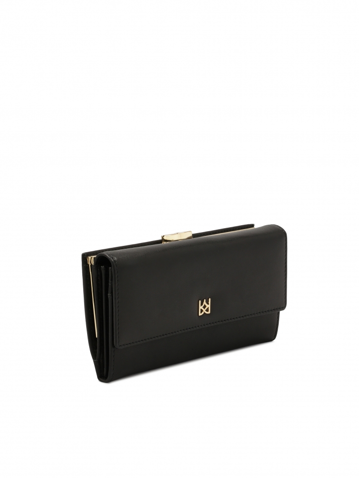 Classic black leather wallet