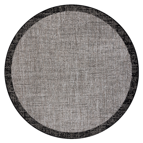 DYWAN SZNURKOWY SIZAL FLOORLUX KOŁO 20401 Ramka srebrny / koło 120 cm