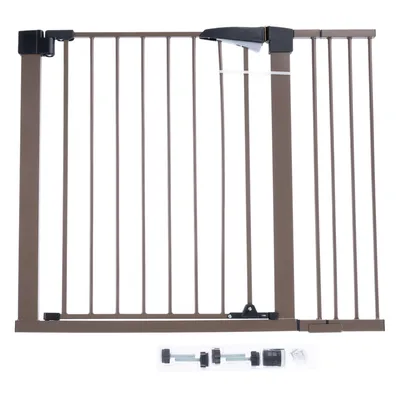 TIAKI Brown Dog Gate with Side Panel