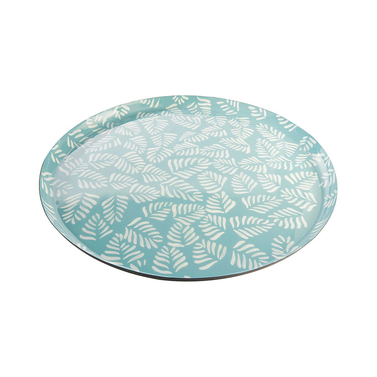 SERENITY - Plateau en métal bleu et gris D36