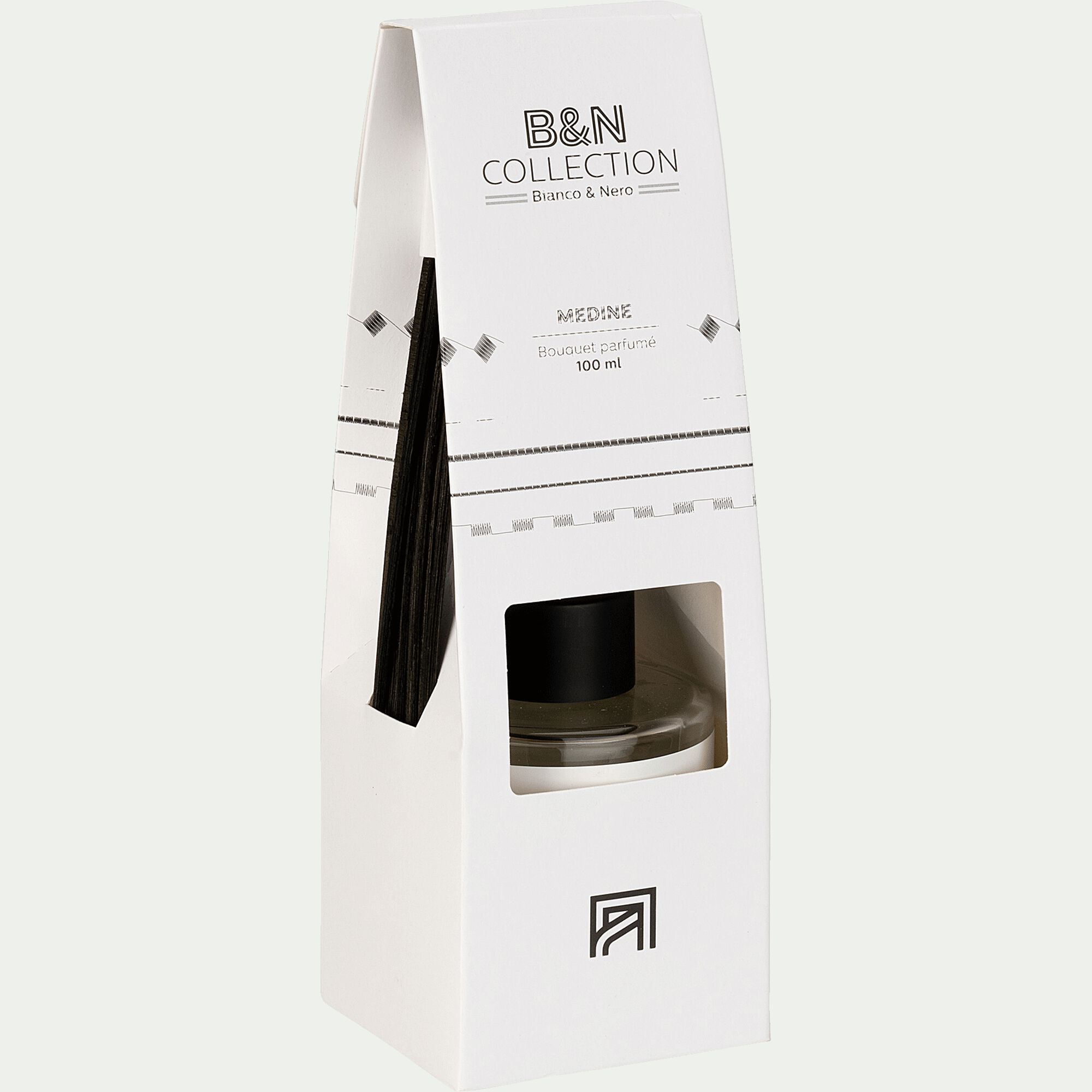 BIANCO ET NERO - Diffuseur de parfum senteur Cèdre et iris blanc 100ml