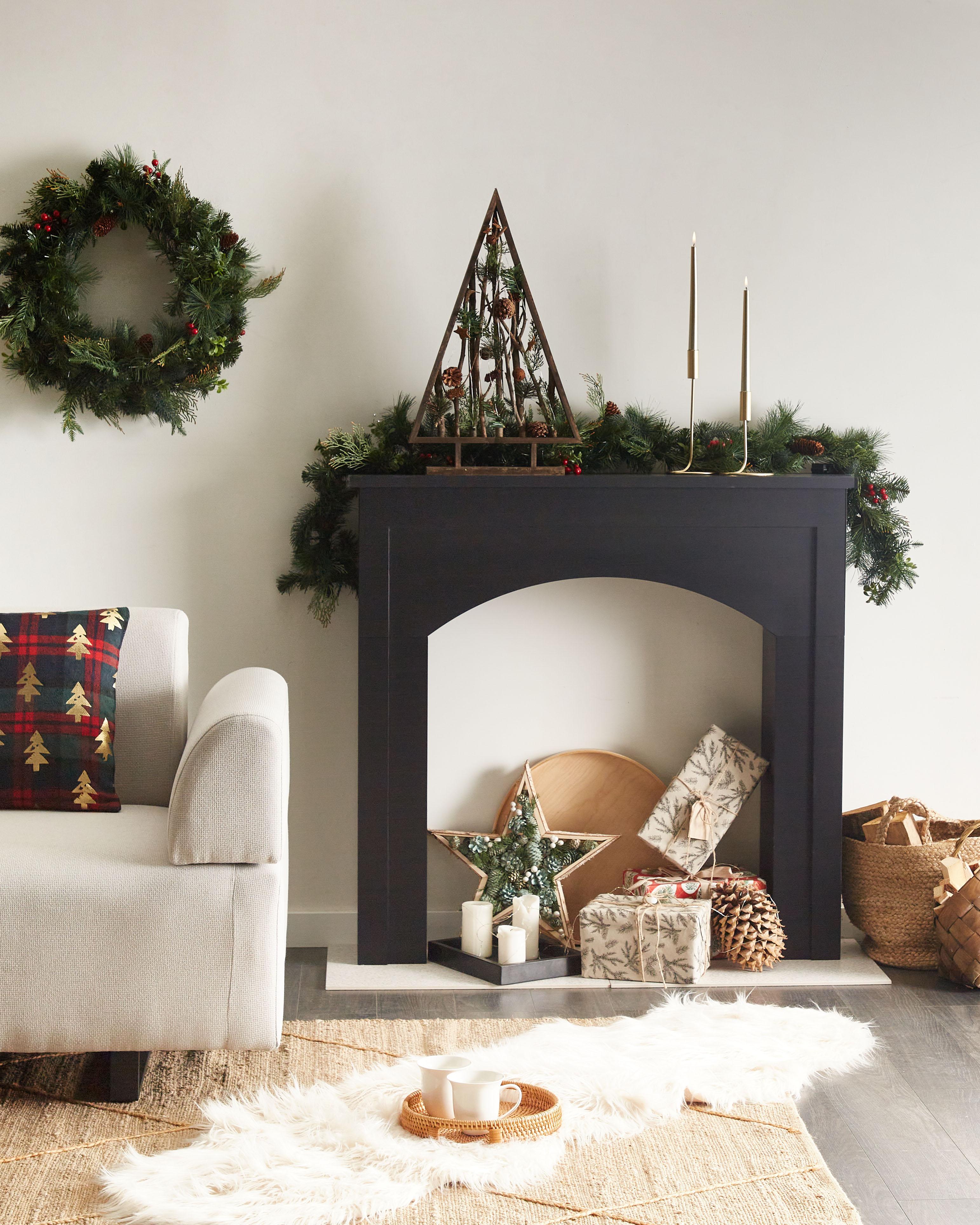 Fireplace Mantel BUSSELTON Black
