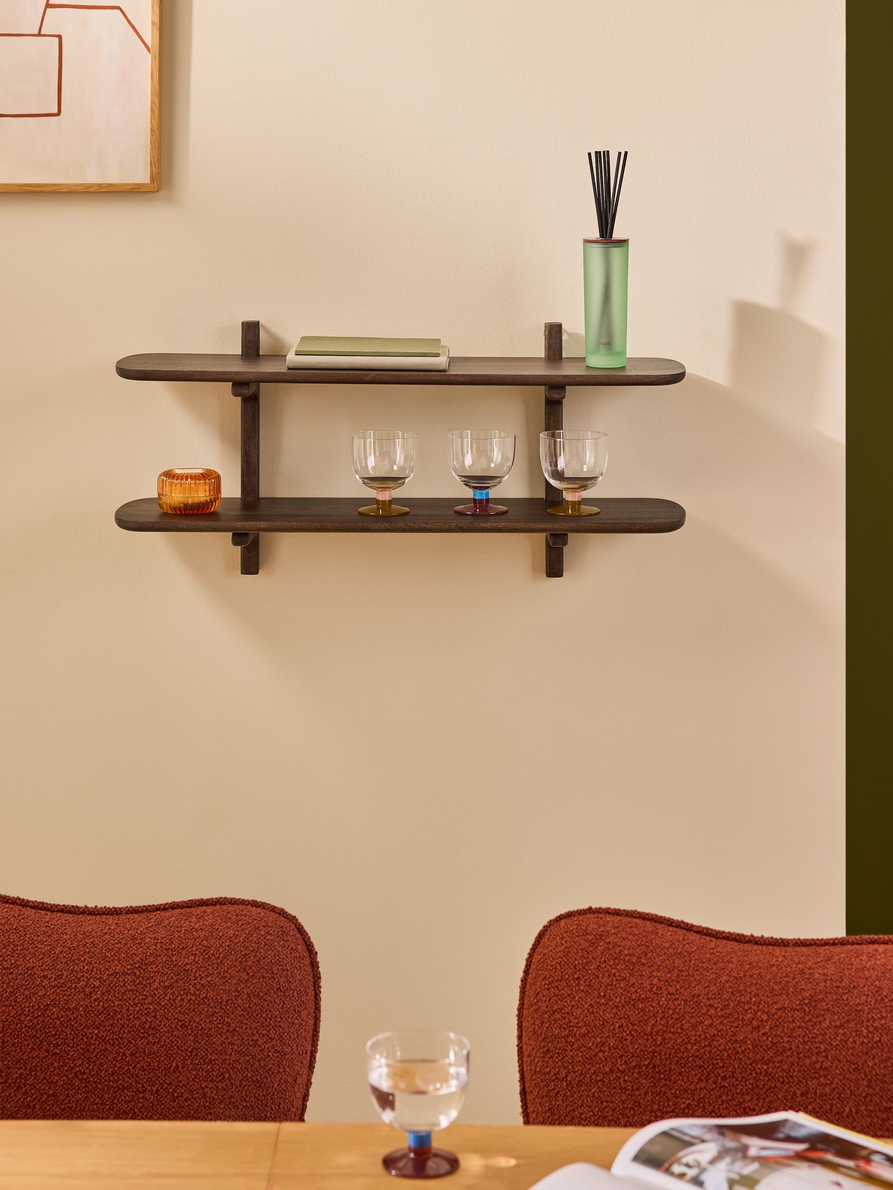 Maggie Two Tier Shelf in Wood