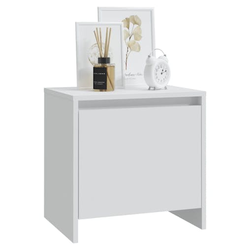 NNEVL Bedside Cabinets 2 pcs White 45x34x44.5 cm Chipboard