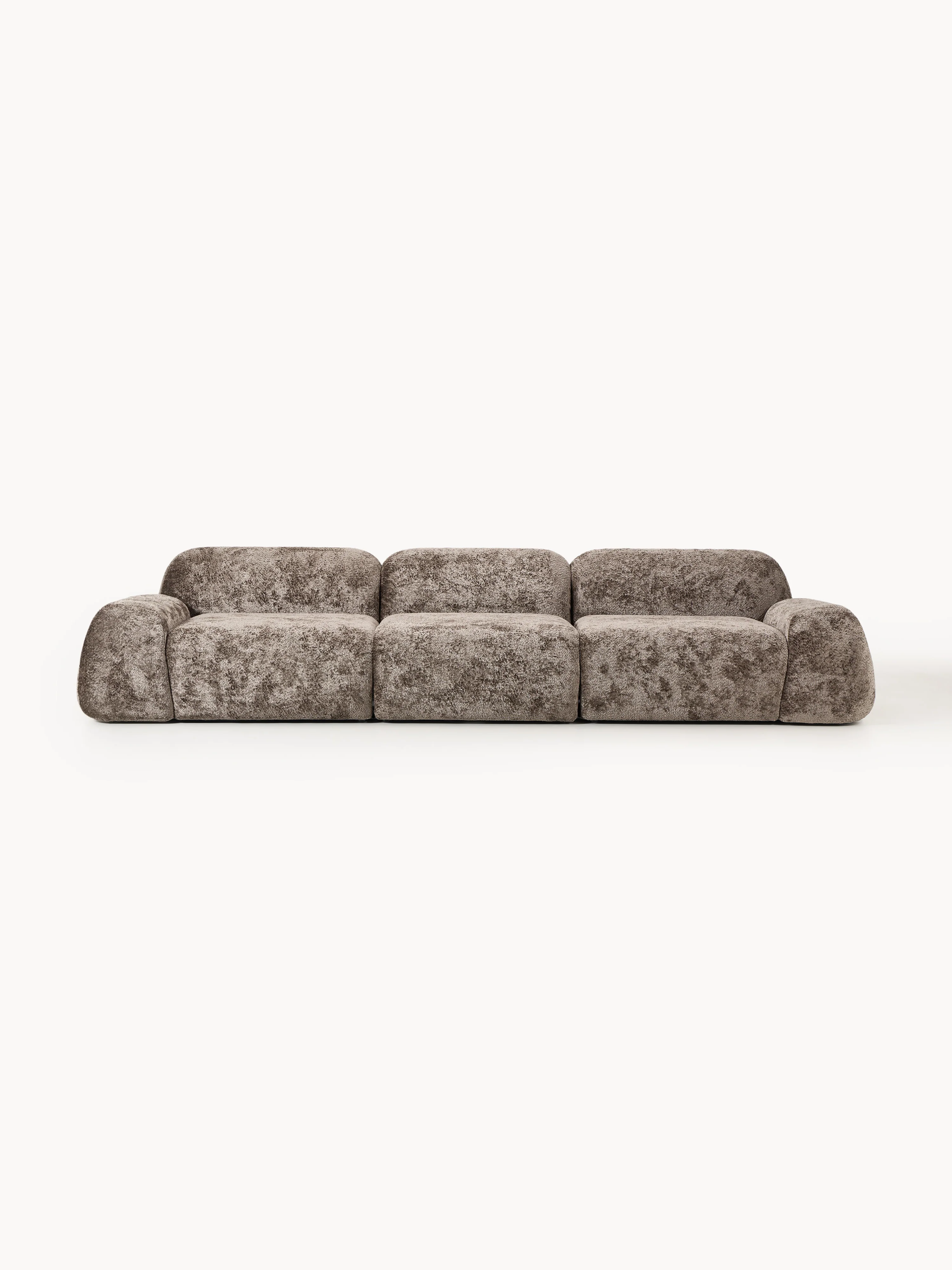 Modulares Teddy-Bouclé-Sofa Wolke (4-Sitzer)