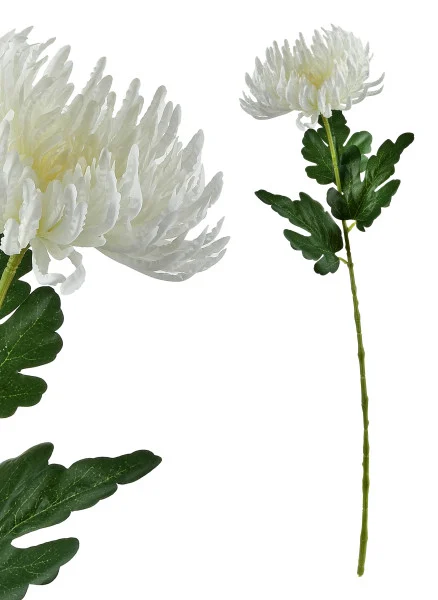 VIRIDIS Kwiat sztuczny Chryzantema gałązka 70cm