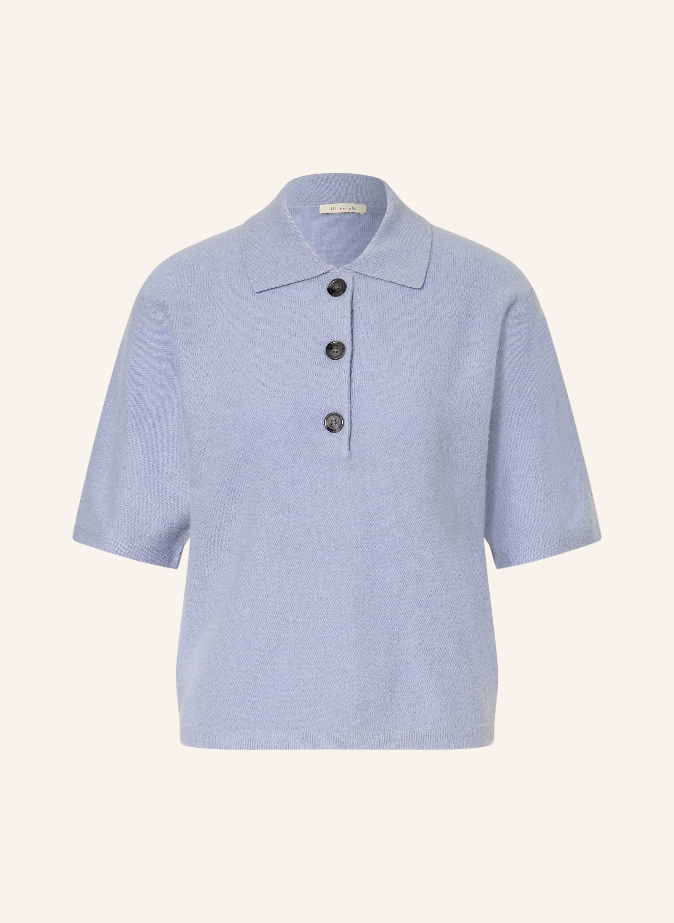 lilienfels Strick-Poloshirt mit Cashmere