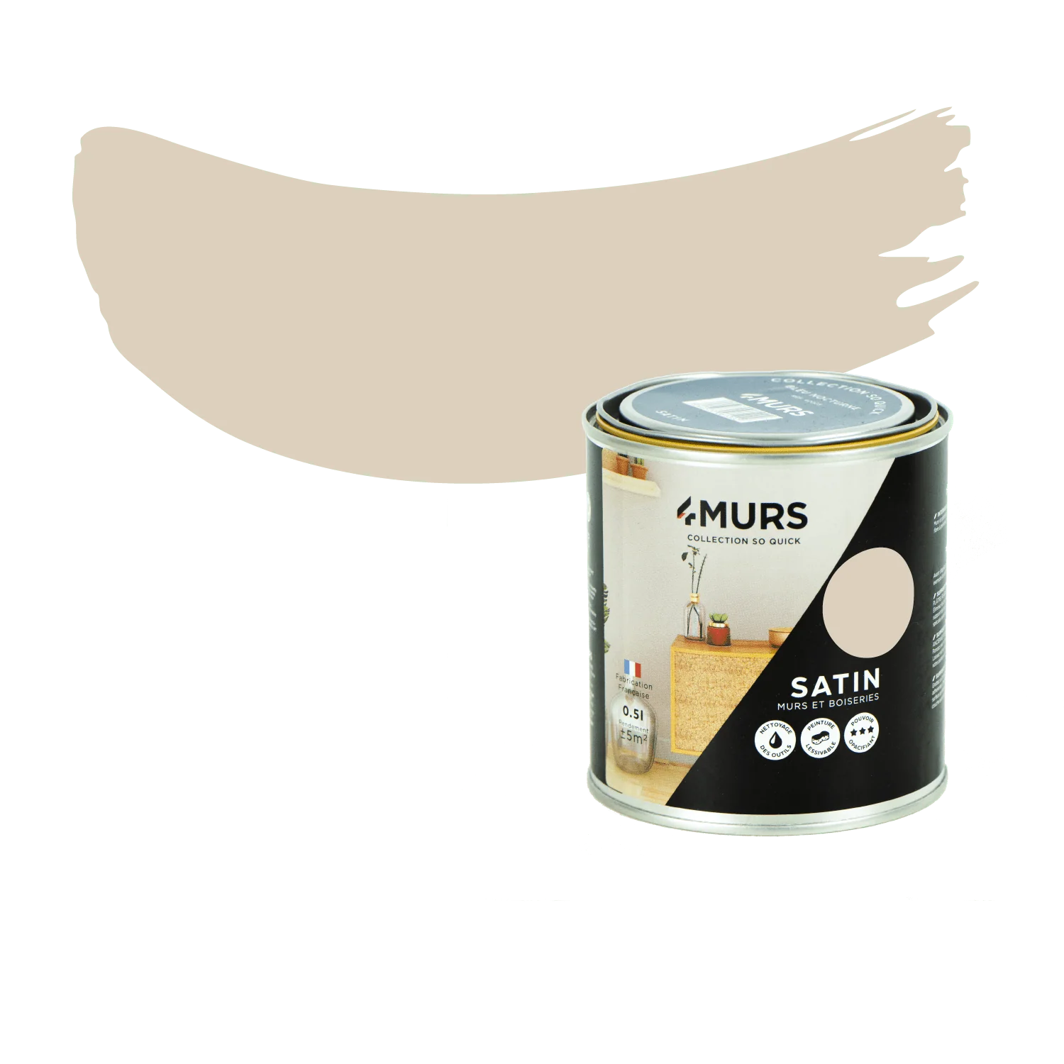 So Quick Peinture Peinture macaron Satiné 0,5 L