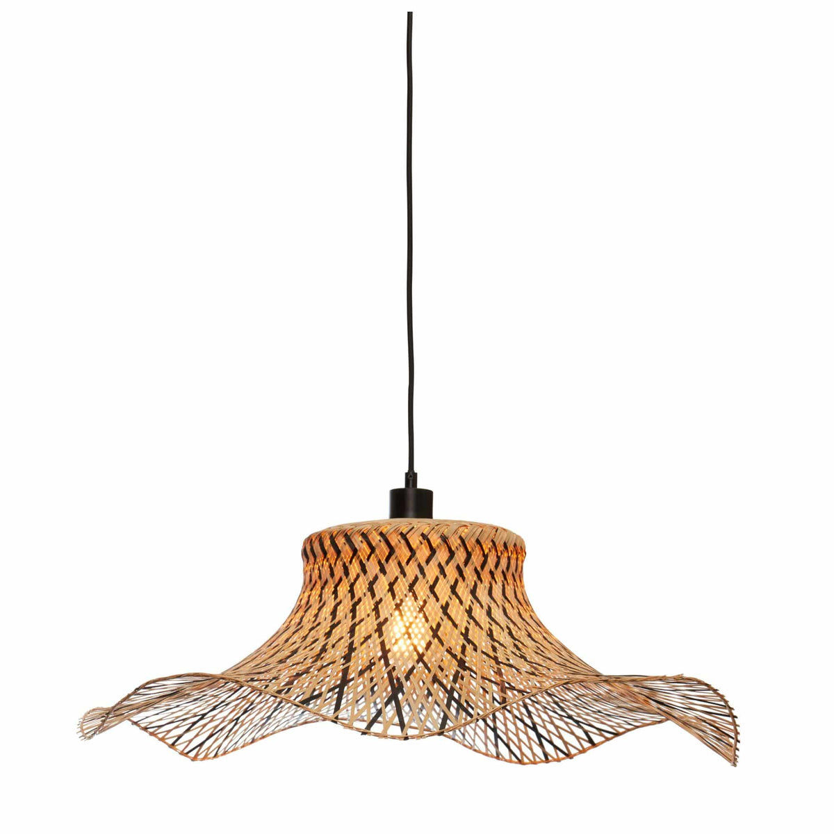 GOOD&MOJO hanglamp Ibiza - bruin - Ø65cm