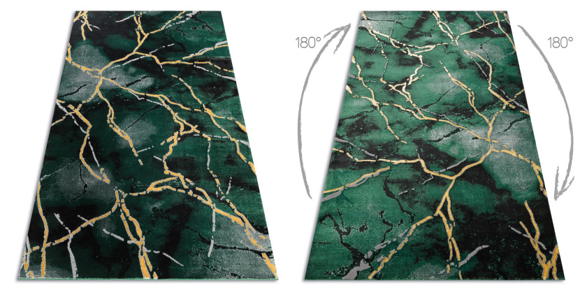 Dywan EMERALD ekskluzywny 1018 glamour, stylowy marmur 80x150 cm