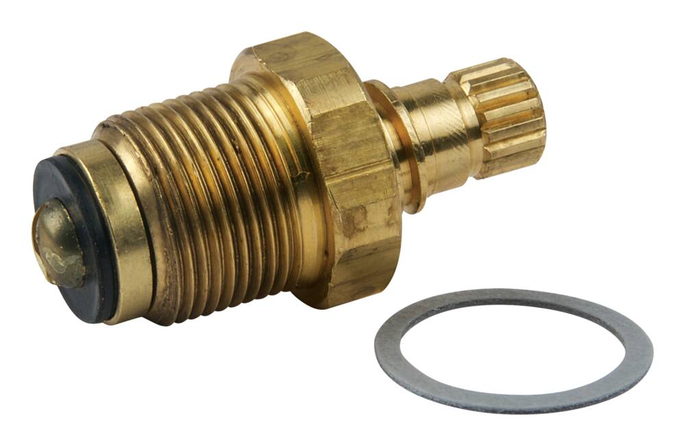 PlumbShop Jameco Hot Water Faucet Cartridge, Rough Brass, 1-pk