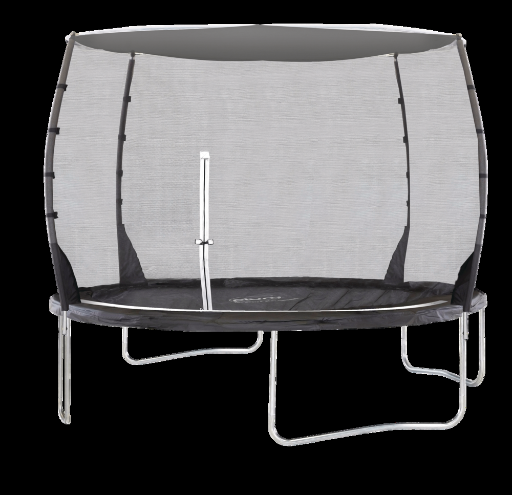 Plum® Magnitude Springsafe® Outdoor Trampoline with Sun Shade, Safety Enclosure and Cover, 10-ft, Ages 6+