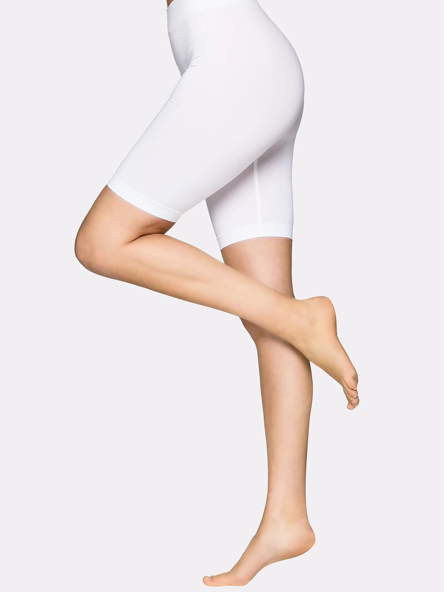 SEAMLESS SHORT leggingsit - valkoinen