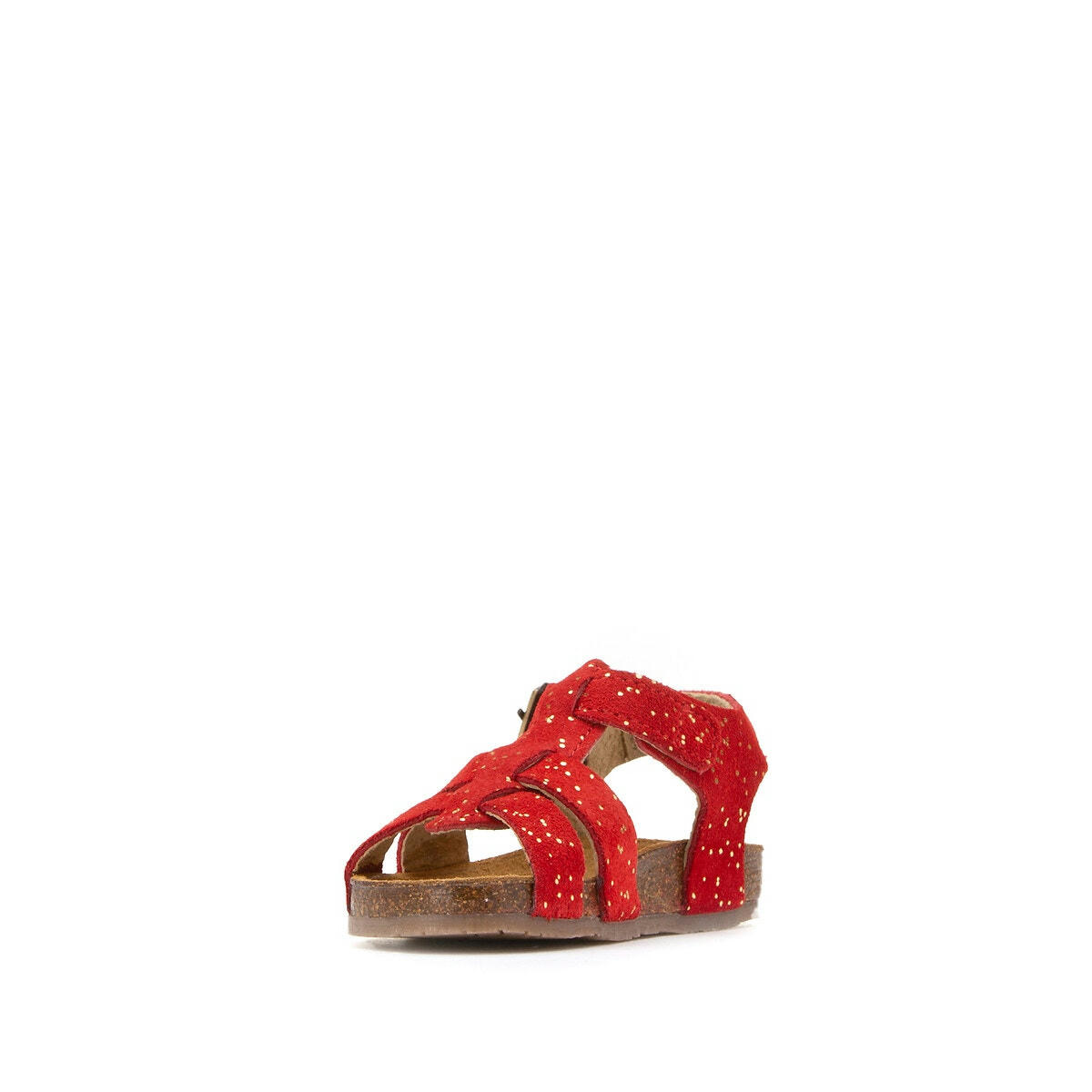 Sandales en cuir effet foil