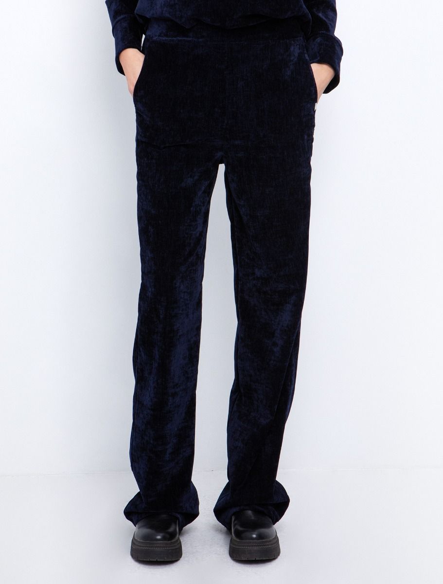 Βελουτέ παντελόνι με τσέπες