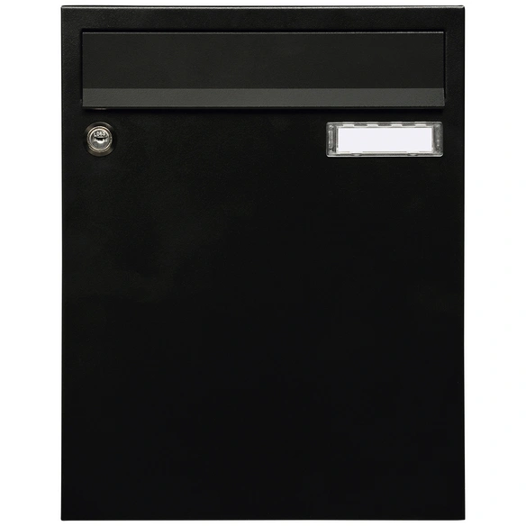 Briefkasten »Sonate«, eckig, Stahl/Aluminium, schwarz