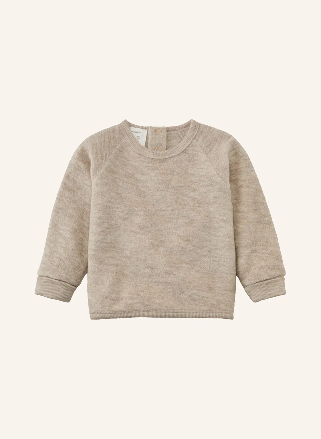 hessnatur hessnatur Wollfrottee Sweatshirt Raglan aus reiner Bio-Merinowolle