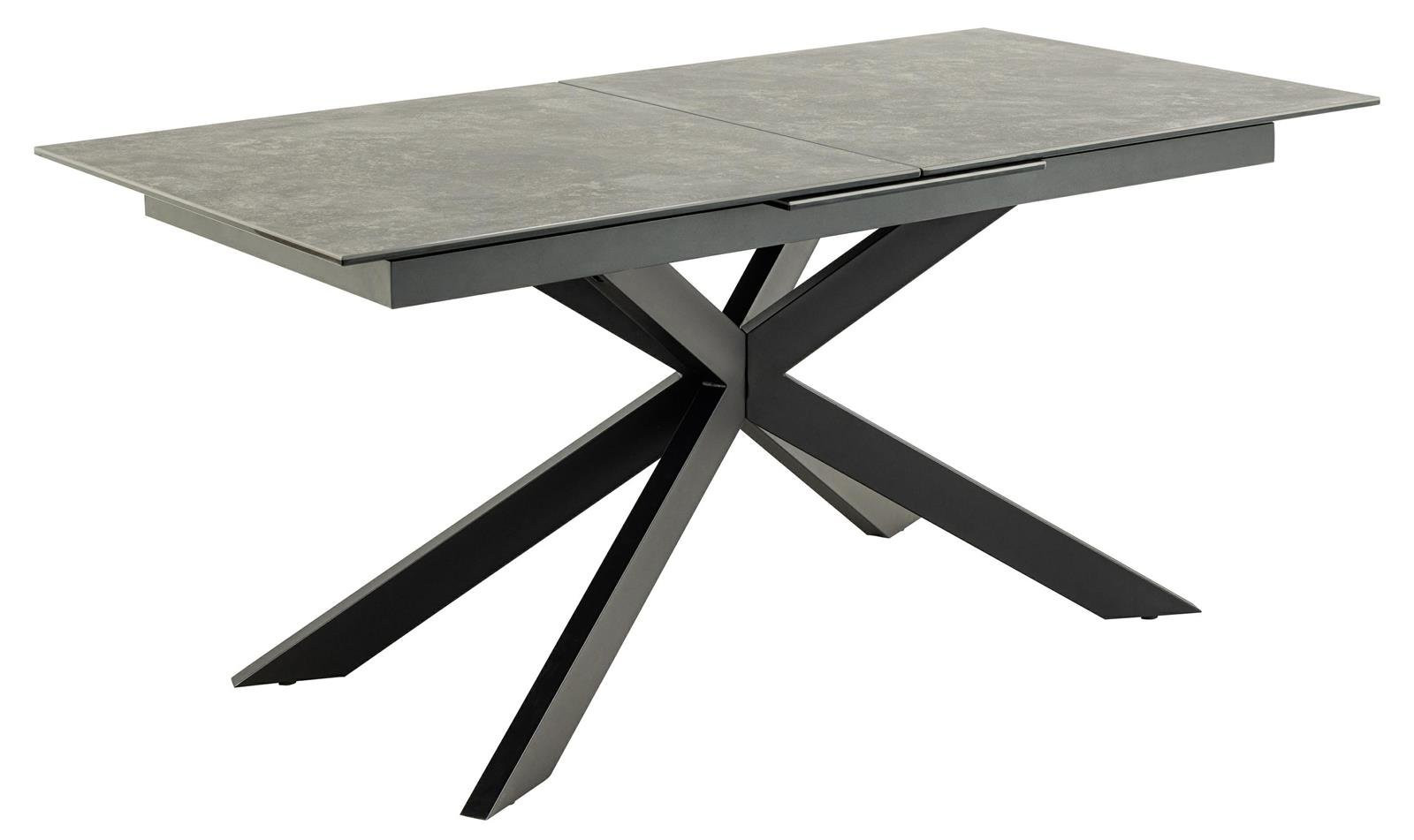 STÓŁ ROZKŁADANY Irwine 168/210x90cm czarny CERAMICZNY BLAT