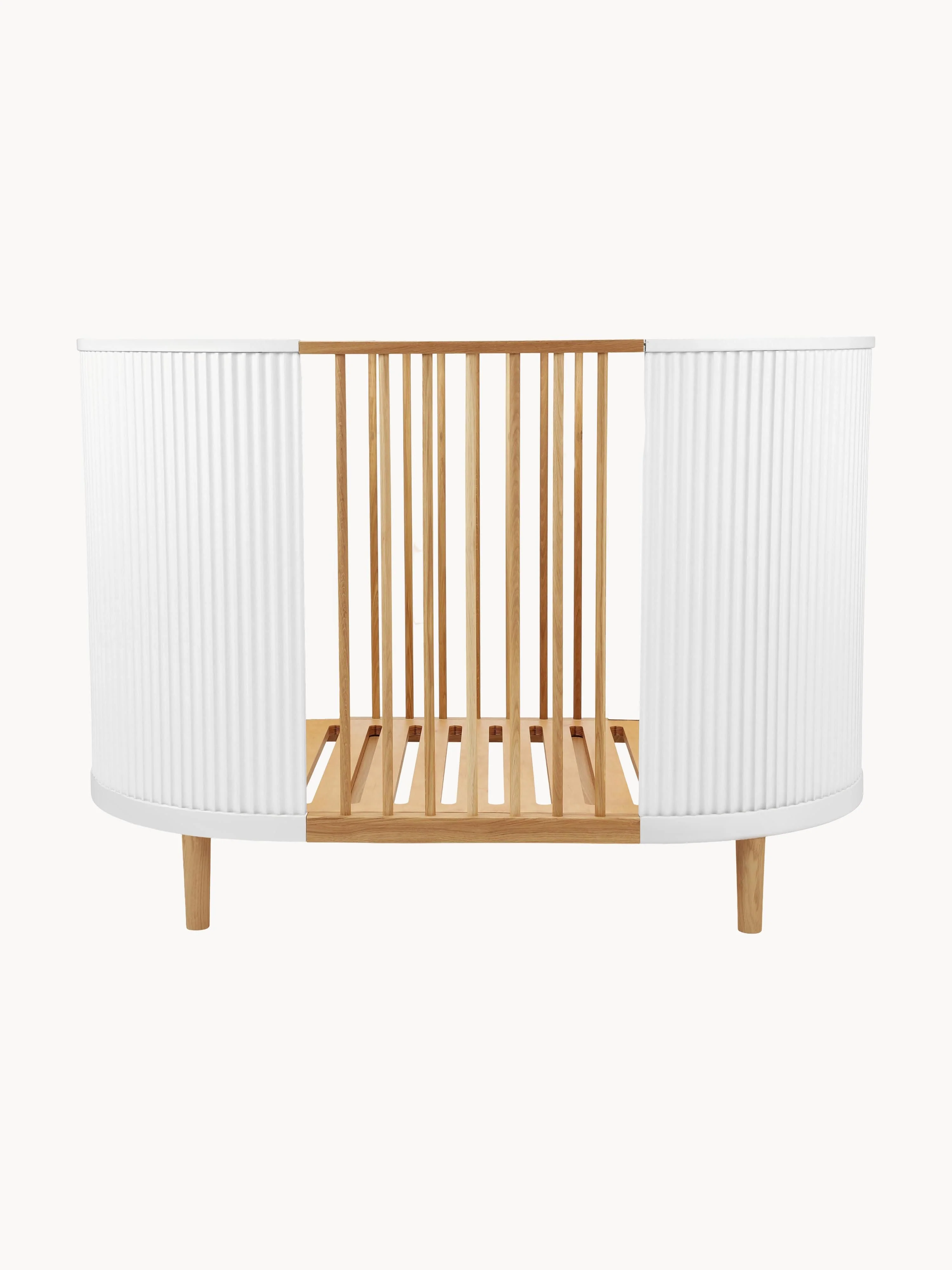 Höhenverstellbares Babybett Kai, handgefertigt, 70 x 120 cm