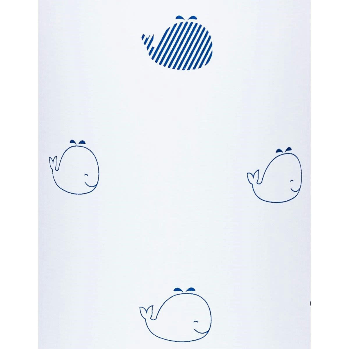 BLUE BALEINE - Lampe de chevet en coton blanc