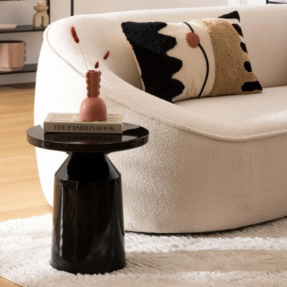 MISOU Organische Bijzettafel - Zwart