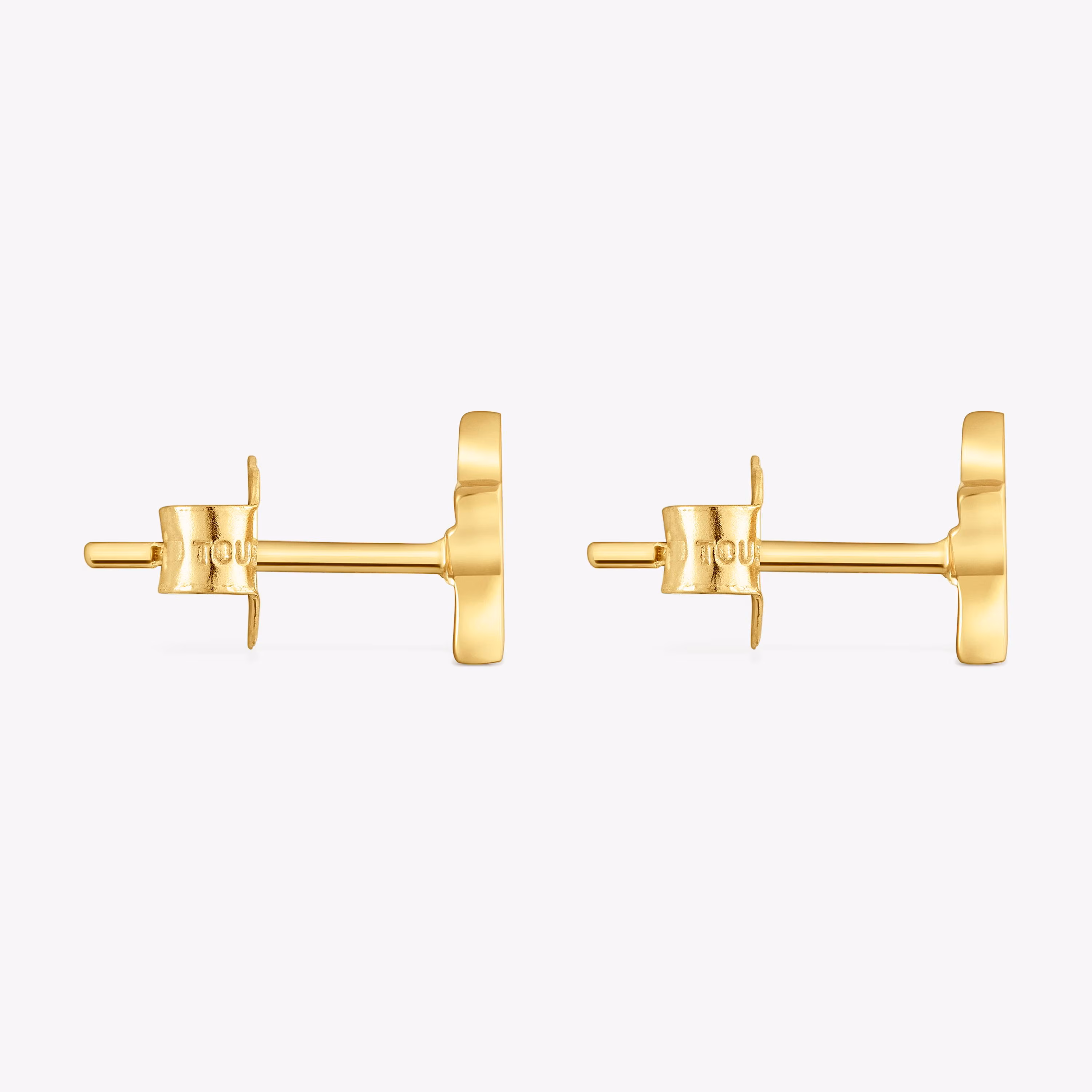 Pendientes estrella de oro 14 kt y lapislázuli XXS