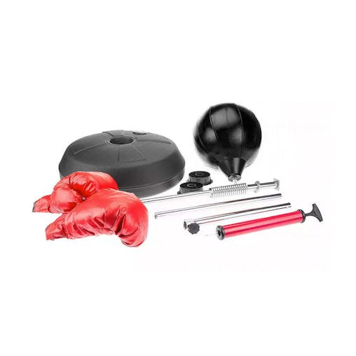 Free-Standing Boxing Set: PU Punching Ball & Boxing Gloves