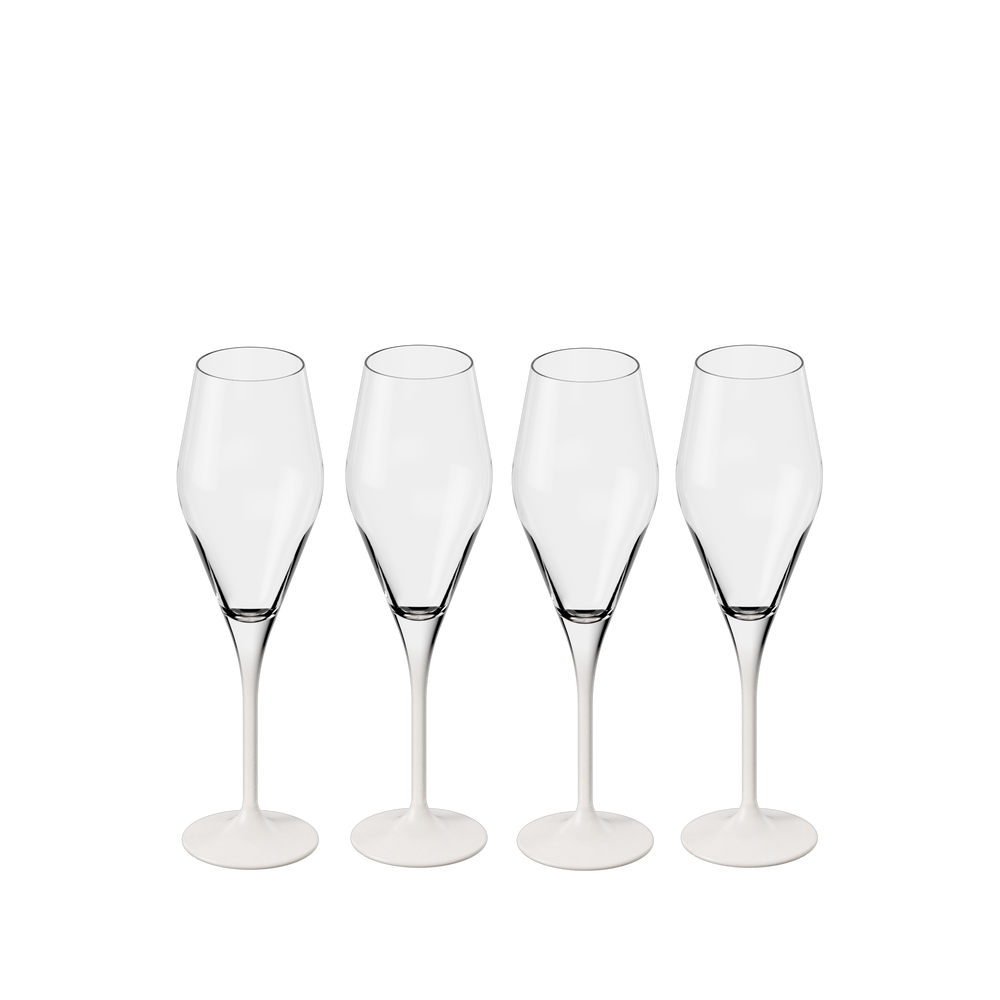 Manufacture Champagne glass - White, 4.1 oz, crystal glass