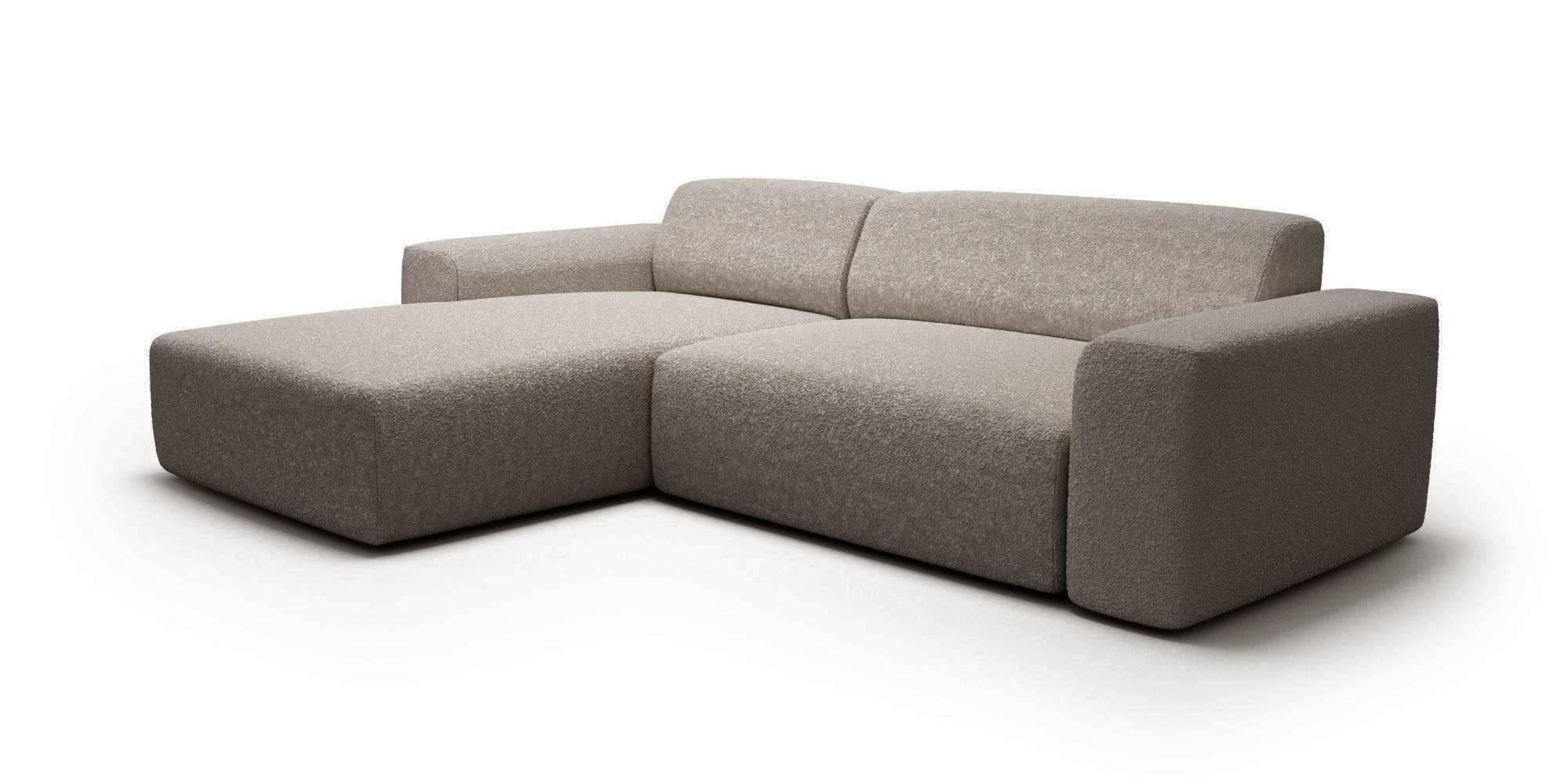 Hoekbank Nina links bouclé